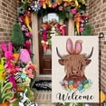 thumbnail image 6 of Easter Garden Flag Double Sided - Bunny Egg Linen Yard Flag, Spring Outdoor Decor for Porch & Front Door, Holiday Welcome Flag, 6 of 6