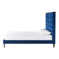 Chic Home Handel Bed Frame with Headboard Velvet Upholstered