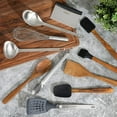 thumbnail image 2 of Babish 11 Piece Essential Wood, Silicone, and Stainless Steel Tool Set, 2 of 5
