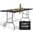 Black, variant on XF XINFENG 6ft Plastic Folding Table with Handle, Heavy Duty Portable Table for Indoor Outdoor Use, Picnic Party Camping, Black