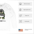thumbnail image 6 of Military Mom Women's Long Sleeve T-shirt Proud Mom Life Messy Bun Sunglasses Mother's Day Mama Mommy Active Duty Veteran Vet, 6 of 7