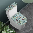 thumbnail image 2 of HELLHERO Crab Pattern Elastic Fabric Lid Cover Set for Toilet & Dust-Proof Toilet Lid Covers Set & Fits All Toilet Shapes for Modern Bathrooms Elastic Edge, 2 of 8