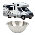 thumbnail image 3 of Round Boat Sink, Wiredrawing Stainless Steel Widely  Smoothing RV Kitchen Sink Easy Assembly  for Boat, 3 of 7
