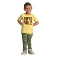 thumbnail image 3 of Boys Rule Boymom Humor Cute New Son Youth T Shirt Tee Boys Infant Toddler Brisco Brands 5T, 3 of 5