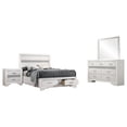 thumbnail image 3 of Coaster Miranda 4-Piece Full Bedroom Set, White, 3 of 17