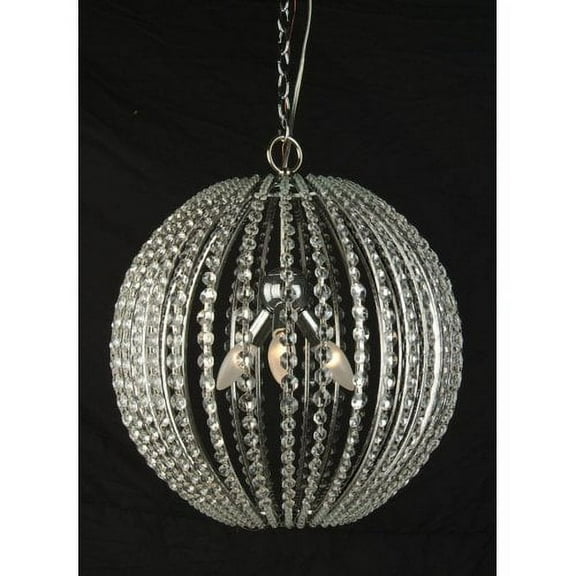 Bethel Clear Glass Mountain Silhouette Pendant Light Fixture - Style:With Gold Interior-Style:With Silver Interior