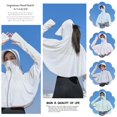 thumbnail image 3 of UOYOTT Chandail à Capuchon d'Été UPF50 + Protection Solaire pour Femmes à Manches Longues Respirant Protection UV, 3 of 5