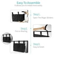 thumbnail image 7 of Gogcaro Bedside Caddy Bunk Bed Organizer Bedside Storage Organizer Hanging Bed Organizer Storage Bag Pocket for Bunk, Hospital Beds, College Dorm Rooms, Baby Bed Rails, Camp 8 Pockets (Black), 7 of 7