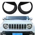 thumbnail image 2 of Angry Eyes Front Headlight Bezels Trim Cover for Jeep Renegade 2015 (Black), 2 of 5