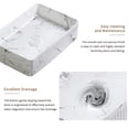 thumbnail image 2 of LiviNest Modern Vessel Sink for Bathroom Vanity: 3-in-1 Art Basin Set with Faucet & Drain - 20x14 Inch Black White Marble Porcelain Ceramic Above Counter Sink for Master Guest Bathroom, 2 of 6