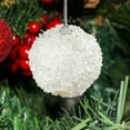thumbnail image 4 of CuiLiyq Glitter Christmas Ball Ornaments, Large Christmas Tree Balls Sequin Pearl Christmas Hanging Ball Oraments, for Xmas Tree Wedding Home Party Holiday Decoration (White), 4 of 6