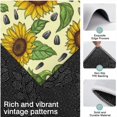 thumbnail image 3 of Yellow Sunflower Seed Pattern Kitchen Rugs Sets Of 3,Kitchen Runner Rugs Non Skid Washable,Decorative Kitchen Floor Mats for Kitchen,Sink,Laundry,17"x30"+ 17"x47" + 17"x59", 3 of 6
