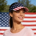 thumbnail image 4 of Gpoecd Baseball Hats for Men Patriotic for Adjustable Sun Visor for Outdoor Sports Womens Baseball Caps Blue,One Size, 4 of 5