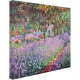 thumbnail image 2 of Trademark Fine Art "The Artist's Garden at Giverny" Canvas Art by Claude Monet, 2 of 3