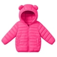 thumbnail image 4 of Edvintorg Girls Fleece Jacket Long Sleeve Loose Casual Zip up Coat Solid Color Hooded Puffer Outerwear with Pocket Teenage Girl Clothes Size 4-15, 4 of 9