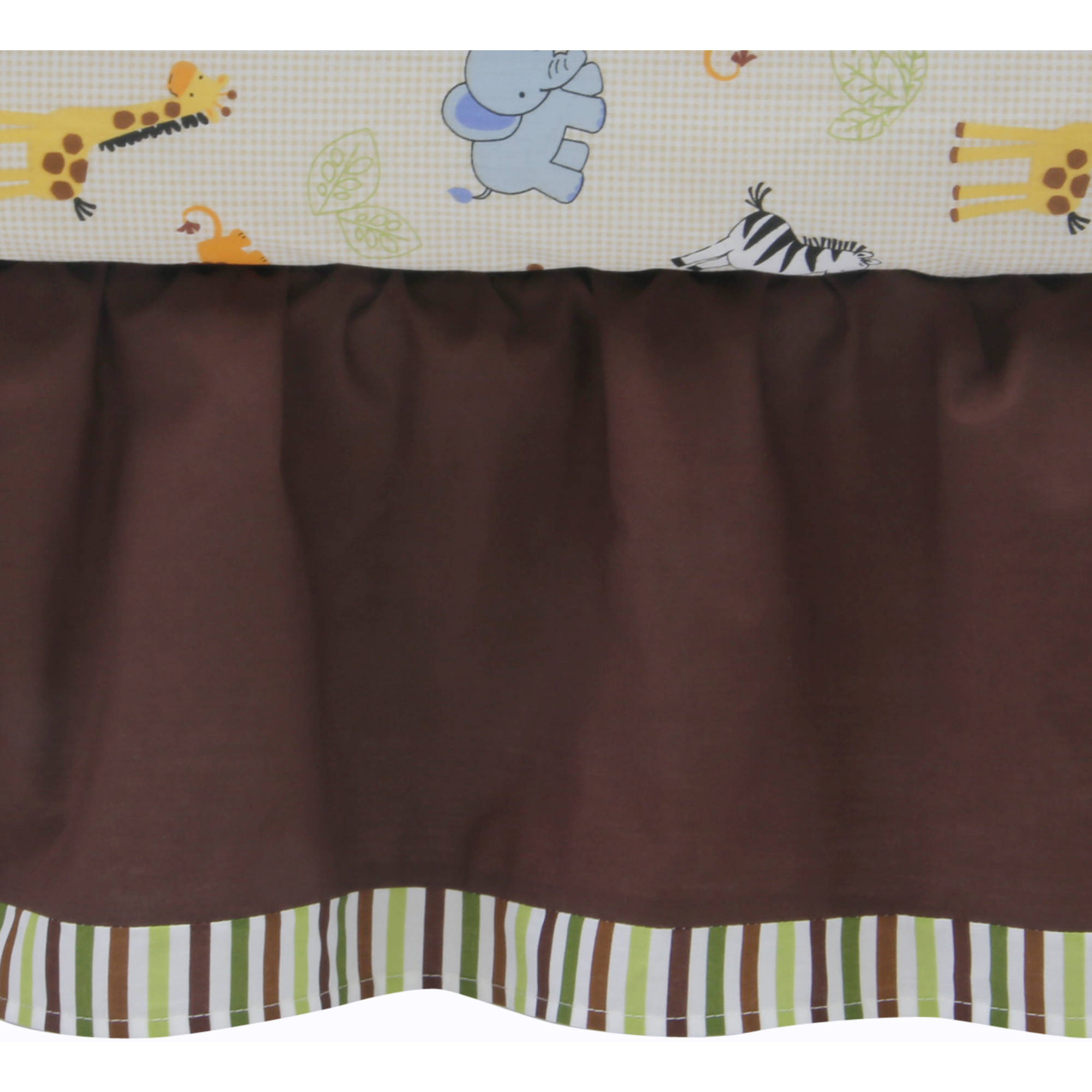 Lambs & Ivy Bedtime Originals, Jungle Buddies 3 Piece Crib Bedding Set, Brown - image 4 of 5