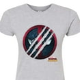 thumbnail image 3 of Marvel Deadpool & Wolverine - Scratch Logo - Juniors Fitted Graphic T-Shirt, 3 of 5