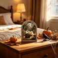 thumbnail image 3 of forest Ghosts Arched Wood Frame Tabletop Decor, Rustic Halloween Wall Art, Warm Spooky Artwork for Shelf Styling, Desk Decor, Living Rooms, Walls, 8.9 X 7.2 Inch, 3 of 7