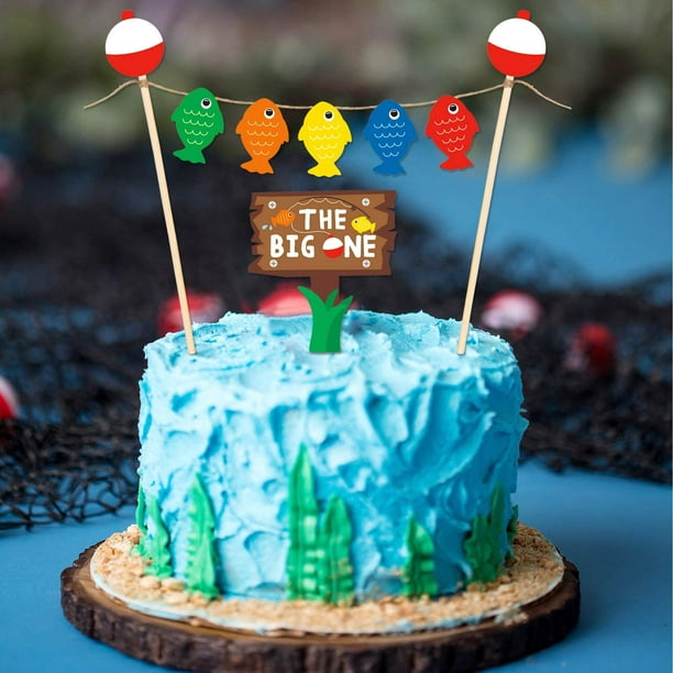Gone Fishing First Birthday Party Decorations, Fishing Happy Birthday  Bobber Banner Little Fisherman The Big One Birthday Baby Shower Photo Props  for Kids 1st Birthday Fishing Party Supplies : : Toys