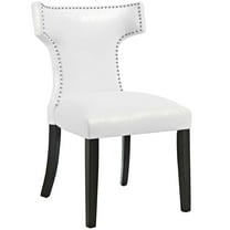 Curve Vinyl Dining ChairWhite