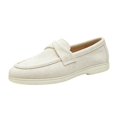 thumbnail image 2 of Willtoo Women’s Twist Strap Faux Suede Slip On Loafers, Closed Toe Soft Light Flat Shoes, Casual Footwear for Office, Shopping & Daily Walking, 2 of 6