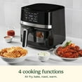 thumbnail image 3 of Cuisinart 4.5-Qt Basket Air Fryer, Interior light, Dishwasher-Safe Parts, 4 Presets, Roast, Bake, Broil, Air Fry & Keep Warm for Quick & Easy Meals, 3 of 7