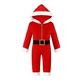 thumbnail image 5 of Matching Christmas Pajamas Christmas Onesie Pajamas with Hooded Santa Pajamas for Mens Christmas Suit, 5 of 5