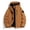 Orange, variant on Men Jacket Casual Fashion Solid Color Long-Sleeved Hooded Zipper Pocket Stormtrooper Jacket Warm Winter Snow Coat Windbreaker Hooded Raincoat Jacket