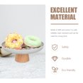 thumbnail image 3 of Footed Cake Tray Wood Cake Holder Food Foretaste Plate Footed Display Plate, 3 of 8