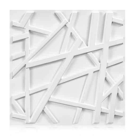 30Pack 3D Wall Panels for Interior Wall Décor Black 11.8"*11.8" Covering Panels, PVC Textured 3D Wall Tile for Living Room, Bedroom DIY Interior Décor