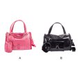 thumbnail image 4 of Greeniant Bolso de cuero PU para mascotas, transportador plegable de malla transpirable para gatos y perros, conejo portátil de viaje con monedero, bolso Aseo de mascotas Negro METRO Greeniant PT005094-04, 4 of 6