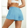 thumbnail image 1 of Workout Athletic Shorts for Womens 2 In 1 Double Layer Flowy Hem Running Shorts Biker Shorts Quick-Drawstring High Waisted Gym Yoga Tennis Shorts Butterfly Skirt, 1 of 8
