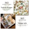 thumbnail image 4 of MasteelfCA 365 Sheets Scrapbooking Paper Materials Art Craft Vintage Style Embellishment Notebook DIY Paper, 4 of 8