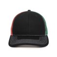 thumbnail image 3 of Outdoor Cap OC771PM Slight Pre-Curved Visor-Black/Mexican Flag, 3 of 8