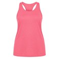 thumbnail image 3 of Uootdi Gym Tops for Women U Neck Sleeveless Racerback Keyhole Cutout Plain Marled Knit Tank Tops for Women Relaxed Fit Workout Sweat Wicking Womens Tees, 3 of 9