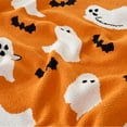 thumbnail image 3 of Chenille Halloween Throw Blanket – Reversible Pattern, Fall Gift Blanket, Soft Cozy Knit for Couch Bed, 3 of 3