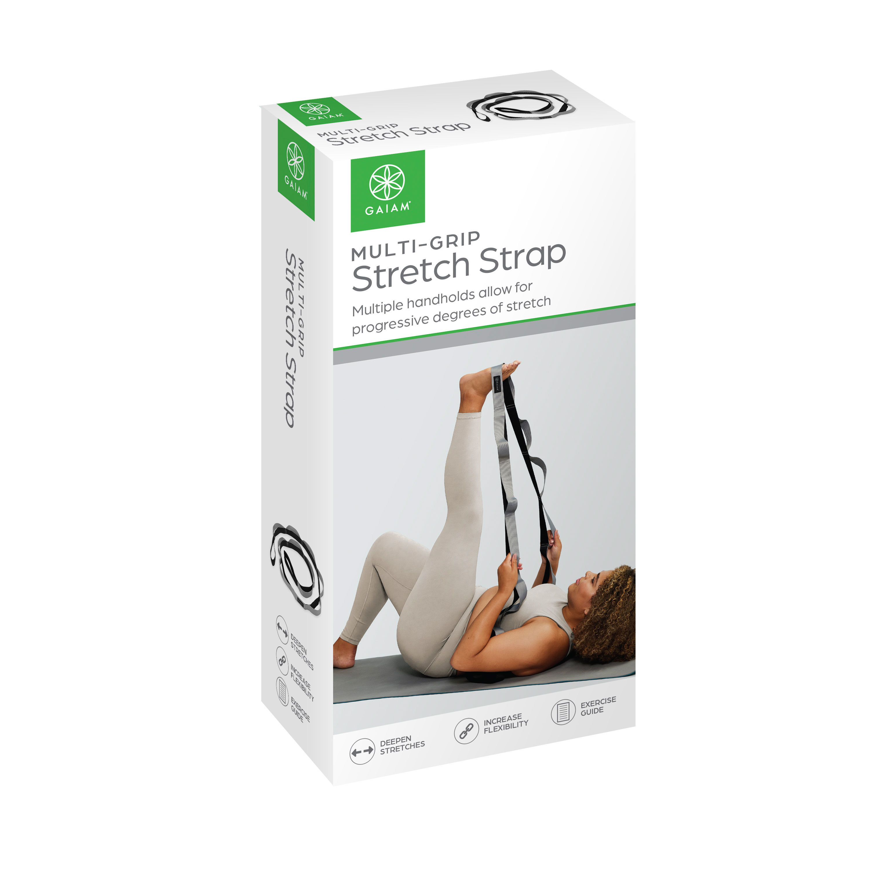 Gaiam 60-Inch Stretch Strap, Grey photo 7