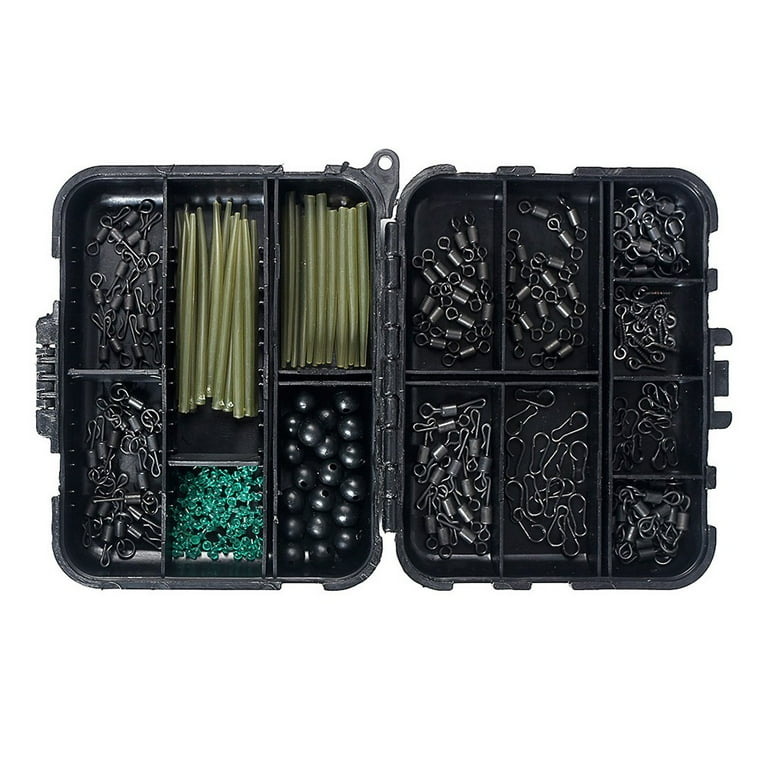 carp tackle box set Fishing Equipment Kit, 277pcs Carp Fishing with Carp Hooks Boilies Corn Baits Weights Rigs Swivels Snaps Various Gear Accessories It provides all the essentials you need for a successful fishing trip and is conveniently stored in one compact and portable box Carp Fishing Tackle Box Set,
