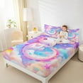 thumbnail image 4 of Feelyou Dreamy Axolotl Full Size Sheets, Cartoon Rainbow Galaxy Bed Sheets, Teens Boys Girls Kids Sheet Sets, Breathable Home Decor, 4-Piece, 4 of 7