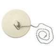 thumbnail image 5 of Mainstays Rubber Tub Stopper with Stainless Steel Beaded Chain White Fits 1.5" - 2" Drains, 5 of 8