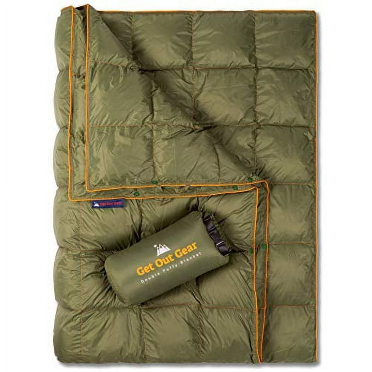 Get Out Gear Double Puffy Camping Blanket Extra Puffy Packable