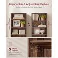 thumbnail image 3 of VASAGLE CUSTOS Collection - Bookshelf, 6-Tier Bookcase, Book Shelf, Open Storage Shelf, for Living Room, Home Office, Dining Room, Natural Walnut, 3 of 7