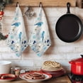 thumbnail image 6 of Blue Flowers Kitchen Towels Set of 1, Spring Birds Rustic Floral Pastoral Plants Absorbent Dish Towels for Kitchen, Microfiber Hand Towel, Quick Drying Tea Towel for Cleaning Decorative Dishcloths, 6 of 7