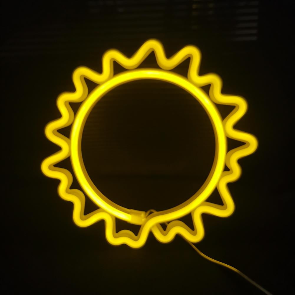 Coloody Sun Shaped Neon Lights LED Neon Light Sign Neon Wall Light