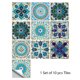 thumbnail image 3 of 10 piezas de azulejos con patrón de mármol dorado de estilo americano, pegatinas para pared artísticas impermeables para cocina, a prueba de aceite y salpicaduras, 3 of 5