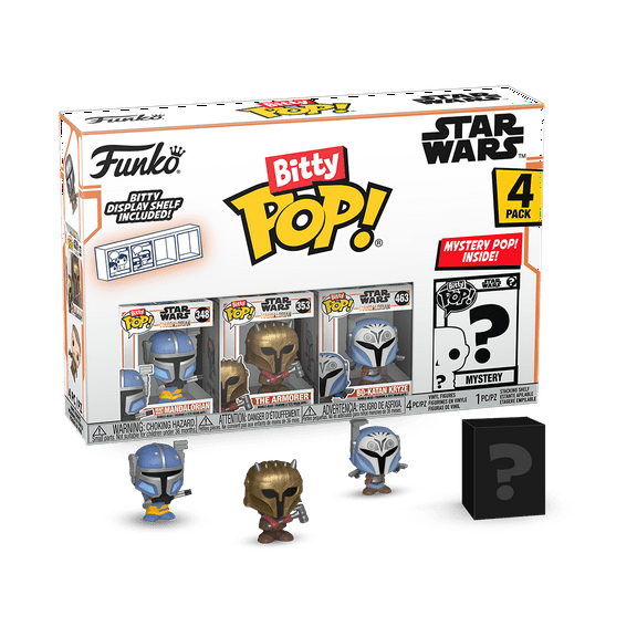 Funko Bitty POP! 4-Pack: Star Wars: The Mandalorian - Heavy Mandalorian Collectible Vinyl Mini-Figures