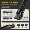 thumbnail image 3 of SUPRENT Cortapelos inalámbricos para hombres – Juego de cortapelos y recortadores profesionales, kit de corte de pelo inalámbrico para familia, juego de cortapelos y barba recargable para hombres con, 3 of 5