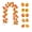 Orange C, variant on Artificial Maple Leaf Vine Decorations Plastic Garland 78.74 Inch Fall Thanksgiving Halloween Mantel Decor Orange 1 Pack