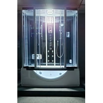 The Blue Lagoon Steam Shower Cabin with massage tub ER67- 35WSB-HD-L 67" x 35"