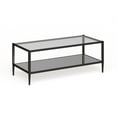 thumbnail image 2 of Evelyn&Zoe Hera 45" Wide Rectangular Coffee Table with Mirror Shelf, Blackened Bronze, 2 of 5